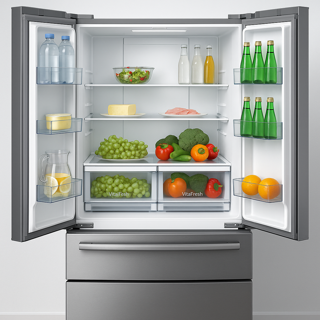 20250804_0209_Open Bosch Refrigerator_simple_compose_01k1rzm8kse7cagy488efnehhq